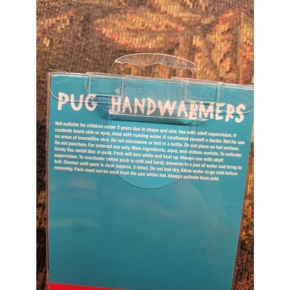 Pug Re-useble Hand Warmers- NIP - Picture 4 of 5